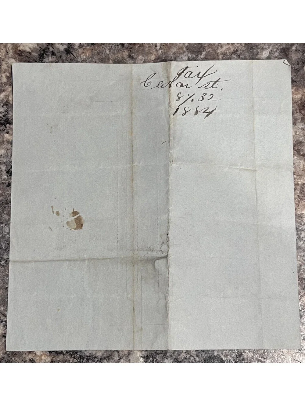 1884 ANTIQUE EPHEMERA PAPER POLL TAX BILL CITY OF BOSTON MA WARD 21